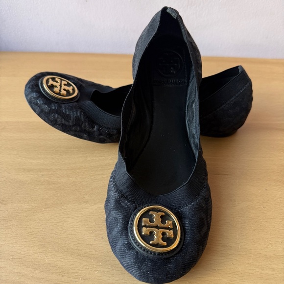 Tory Burch Black Cheetah Flats - Picture 9 of 15